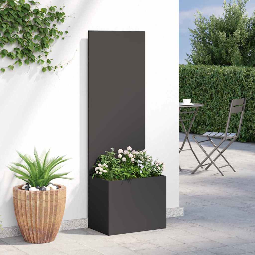 Privatnost u vrtu Crna 50 x 150 cm Hladno valjana čelična