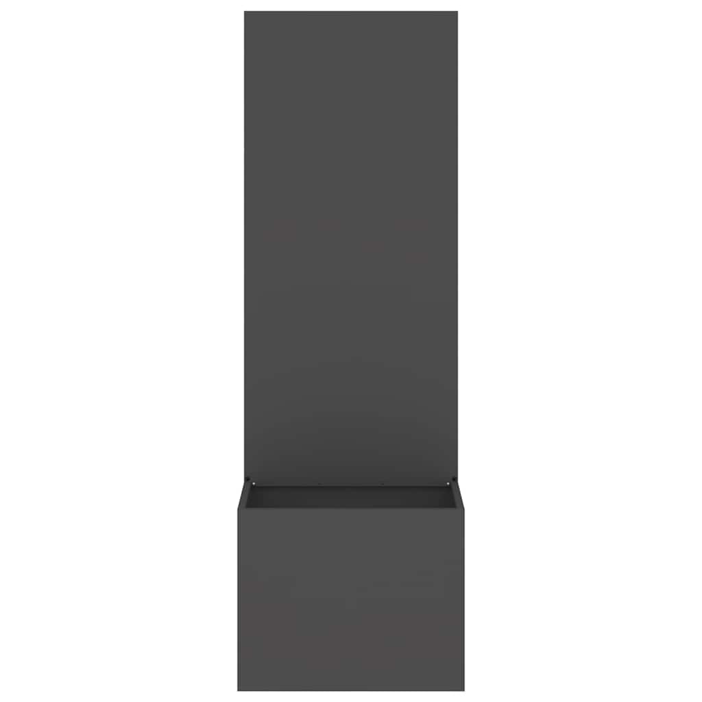 Privatnost u vrtu Crna 50 x 150 cm Hladno valjana čelična
