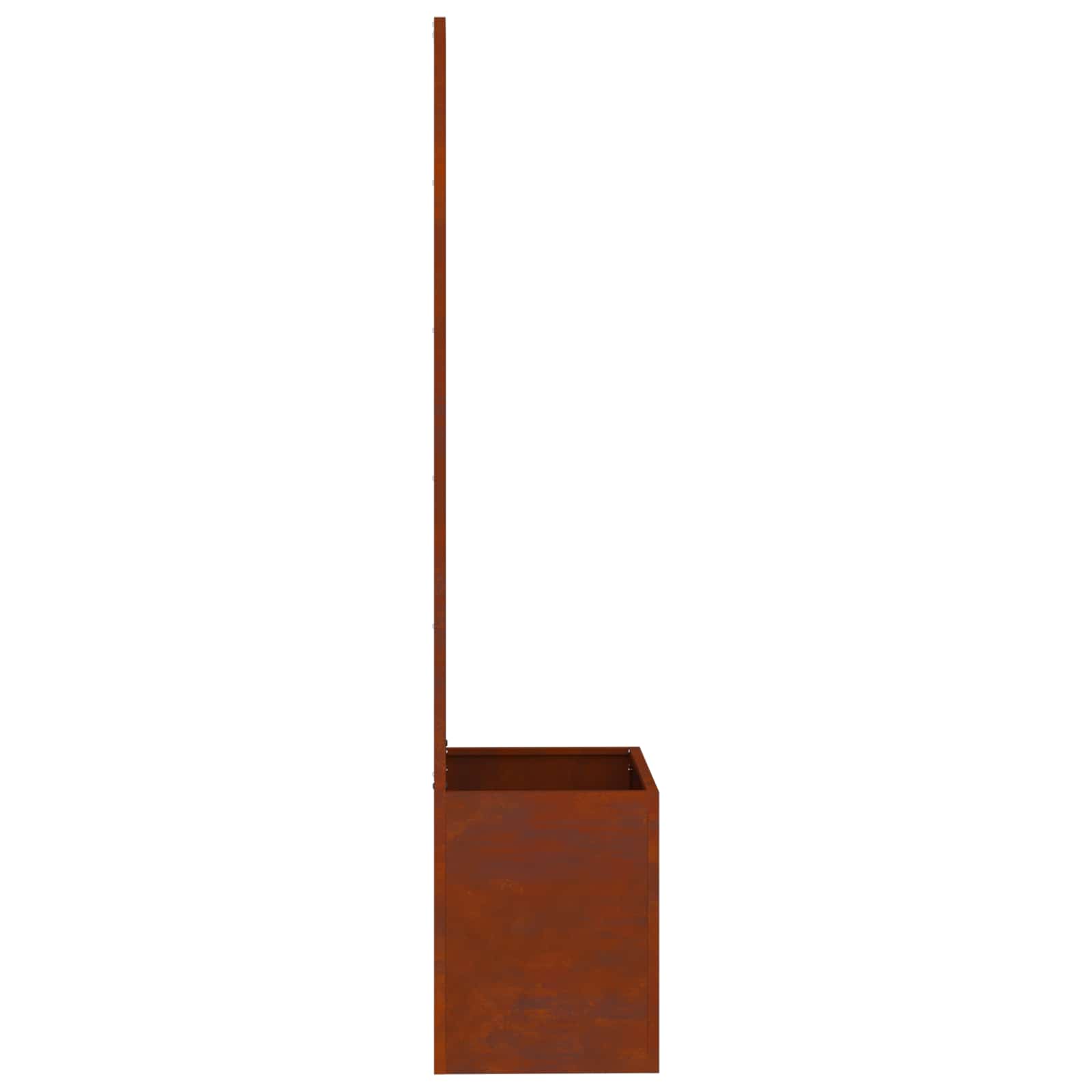 Privatnost u vrtu Cvjetni Rđa 50 x 150 cm Otporni čelik