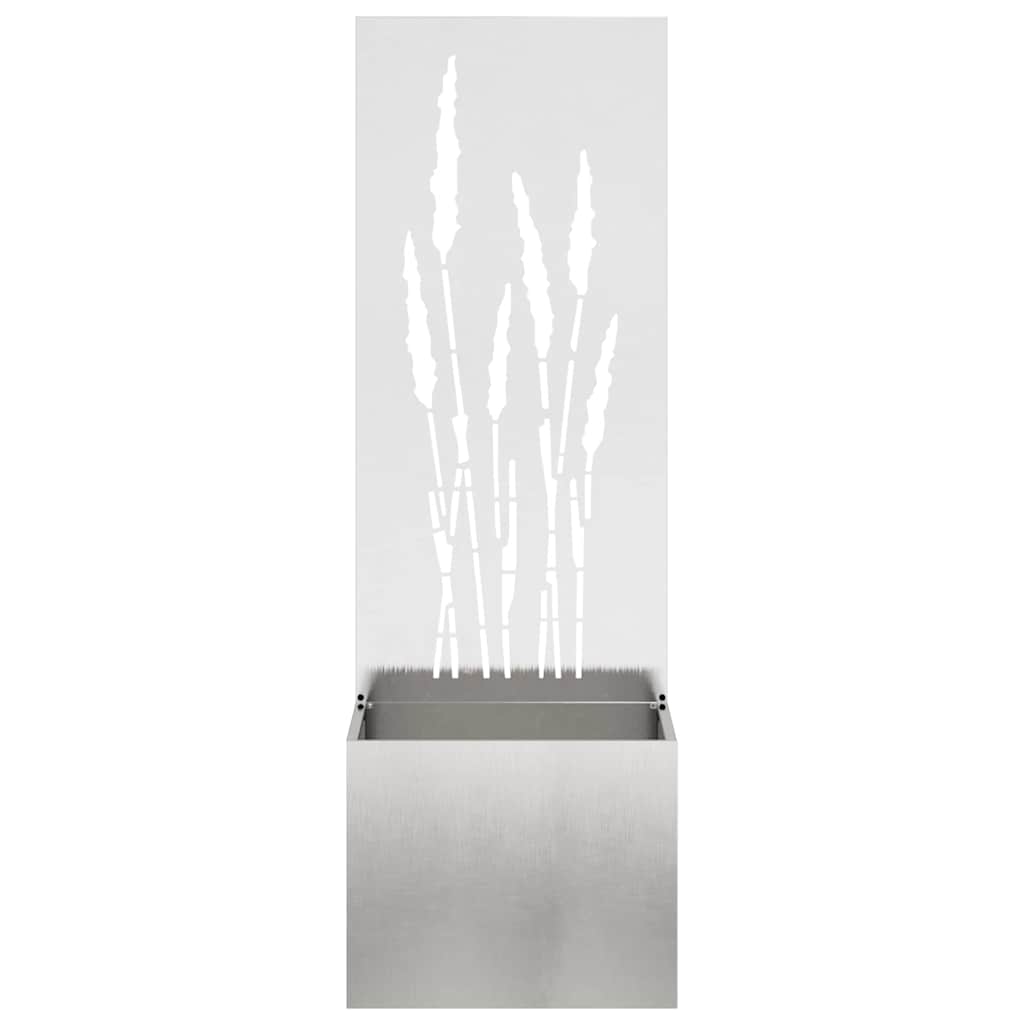 Privatnost u vrtu Srebrna 50 x 150 cm Nehrđajući čelik