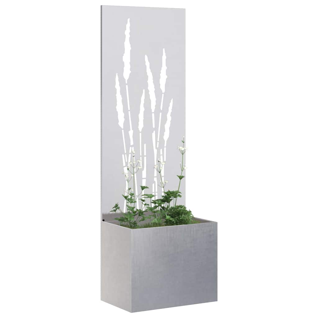 Privatnost u vrtu Srebrna 50 x 150 cm Nehrđajući čelik