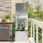 Privatnost u vrtu Srebrno 50 x 32 x 150 cm Pocinčani čelik