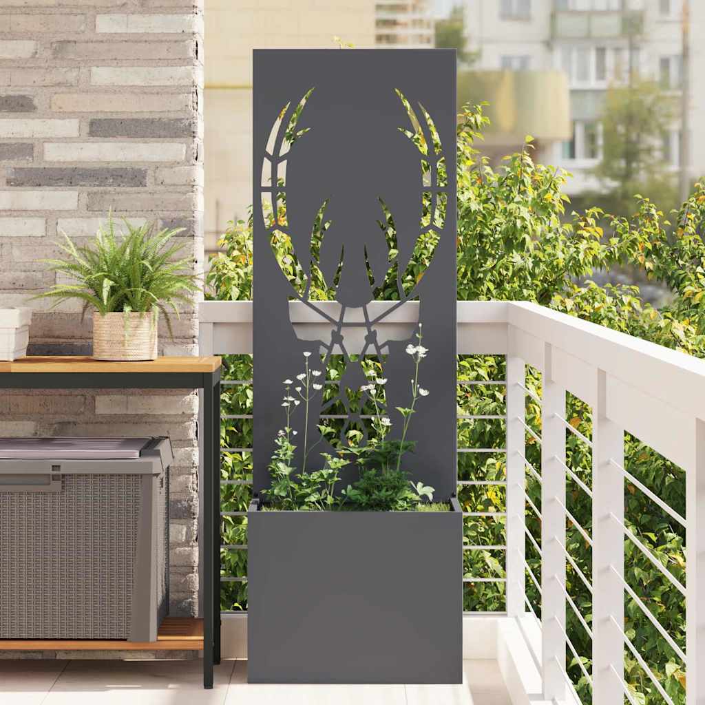 Privatnost u vrtu Antracit 50 x 150 cm Hladno valjana čelična
