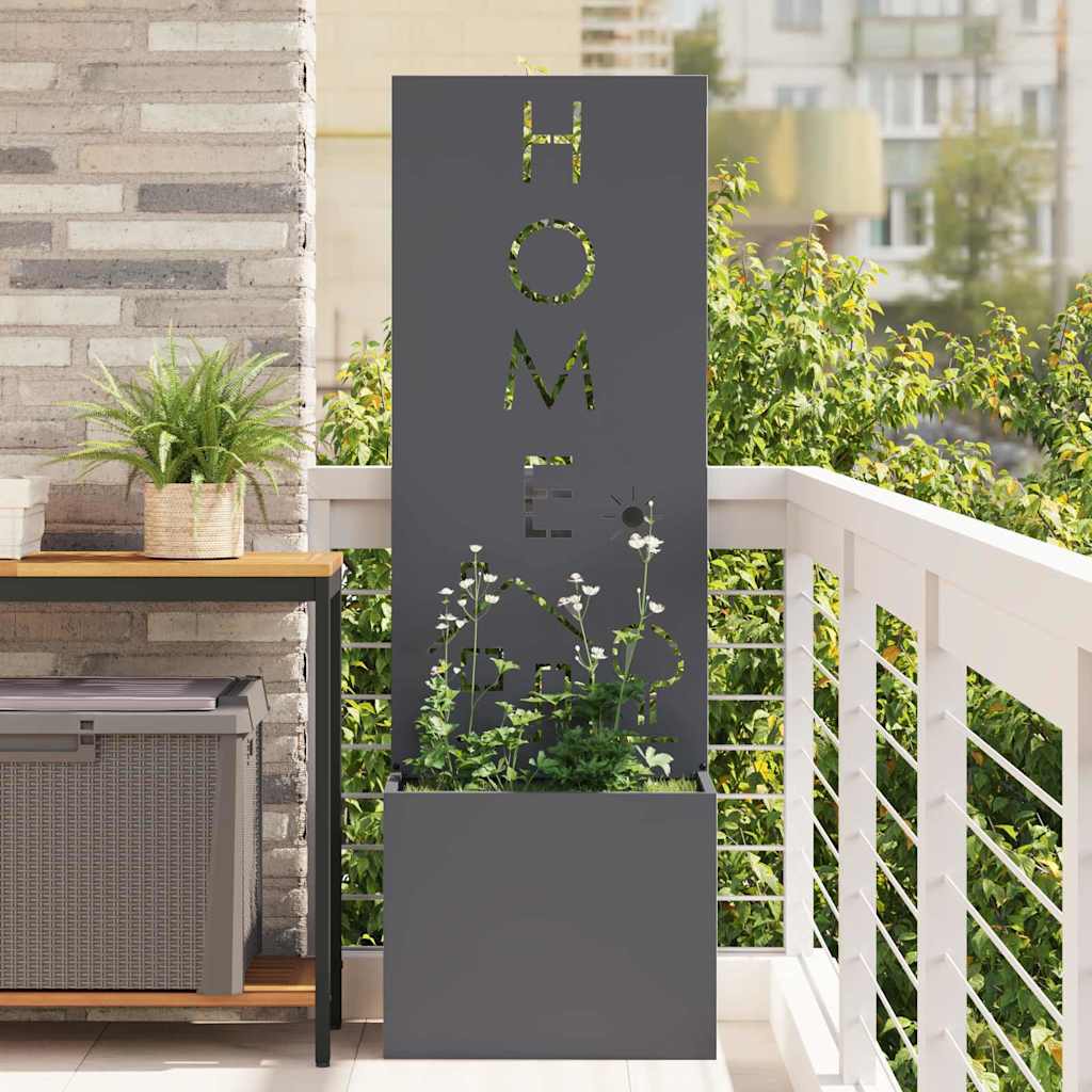 Privatnost u vrtu Antracit 50 x 150 cm Hladno valjana čelična