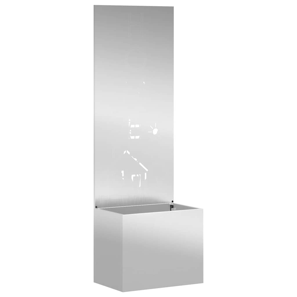 Privatnost u vrtu Rezbarija Srebrno 50 x 150 cm Pocinčani čelik