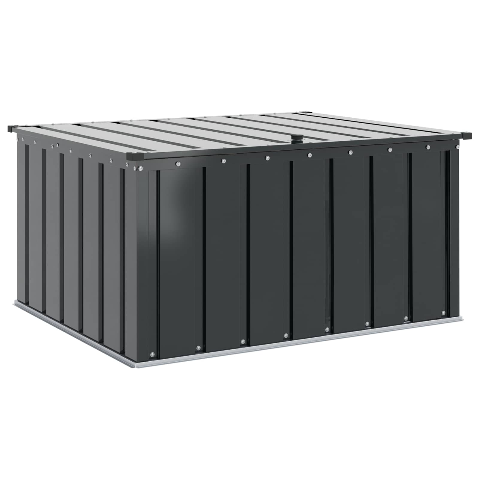 Kutija za spremanje u vrtu Crna 101 x 82 x 50 cm Čelik