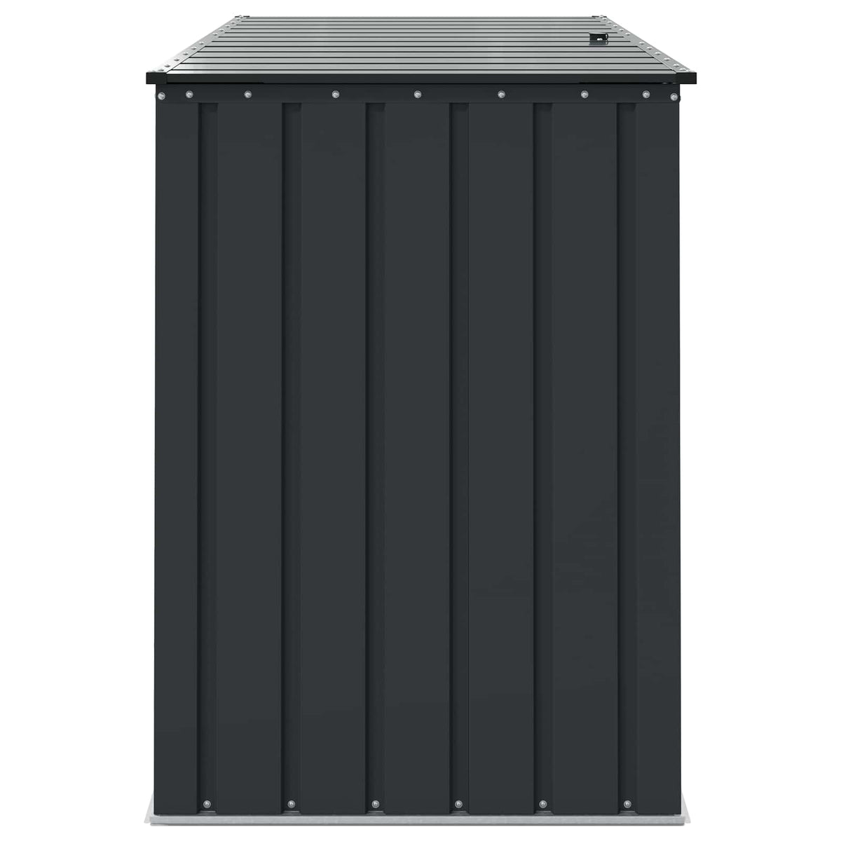 Kutija za spremanje u vrtu Crna 151,5 x 82 x 110,5 cm Čelik