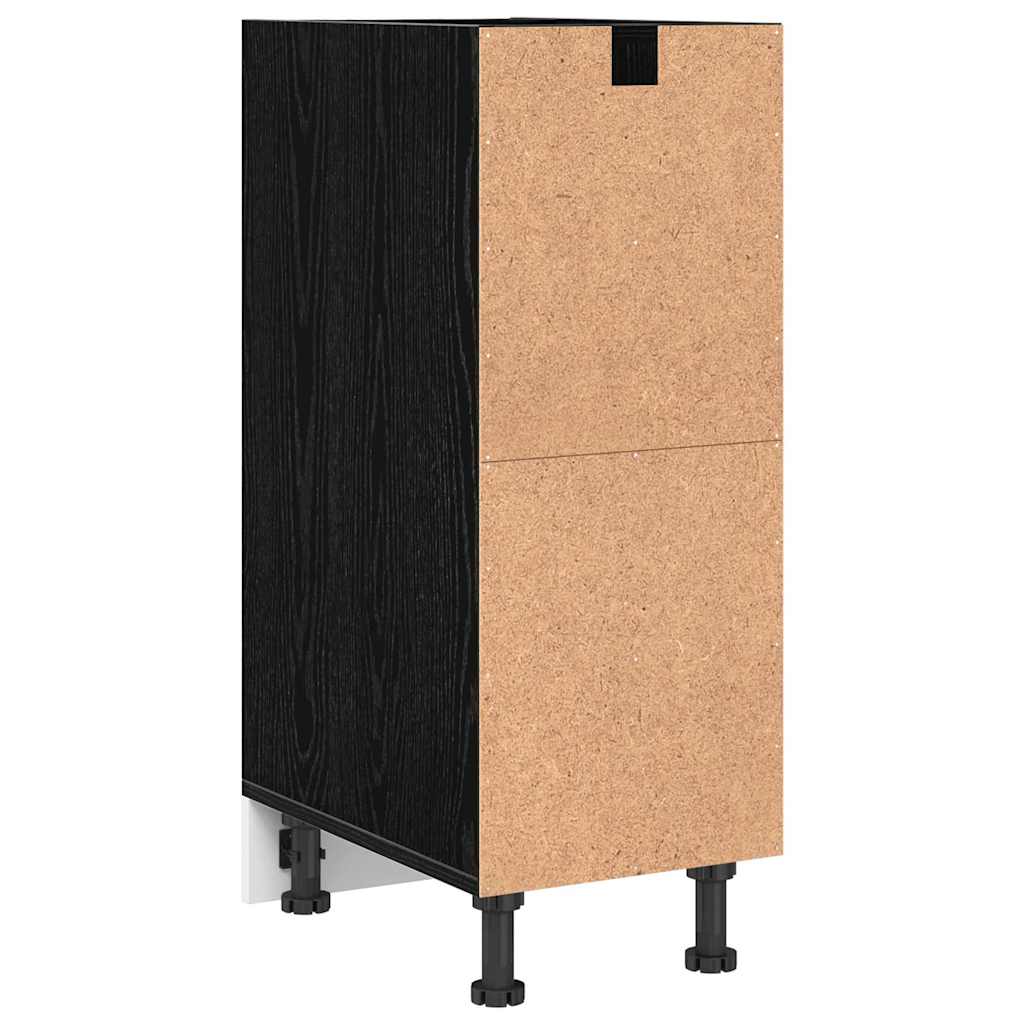 Kuhinjska baza ormarića Crni hrast 30 x 44,5 x 81,5 cm