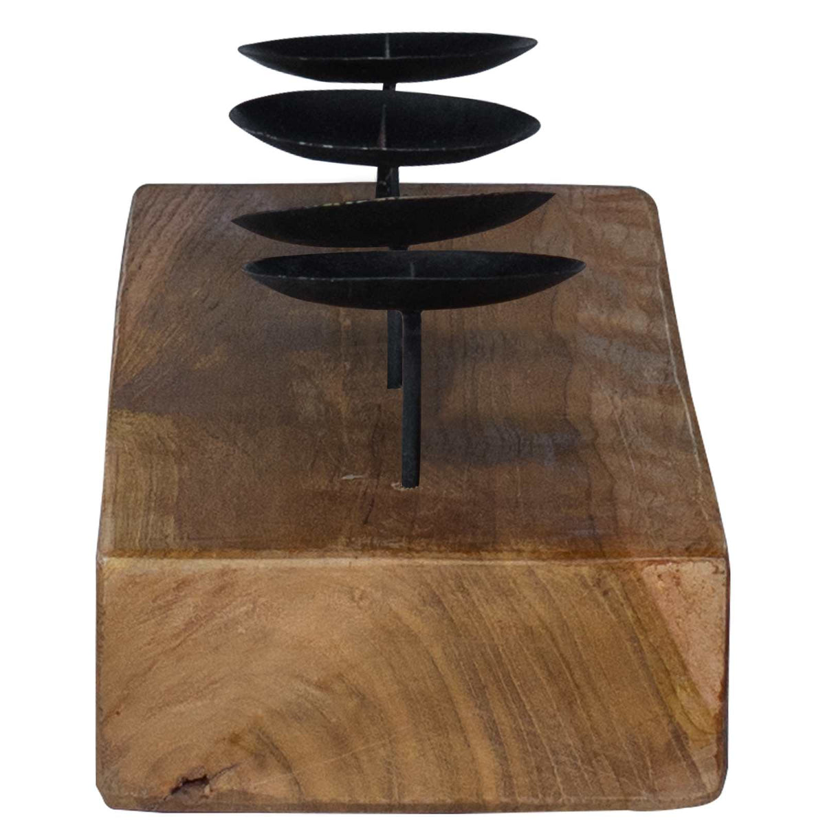 Držač svijeće Prirodna 50 x 15 x 10 cm Masivni teakov drvo