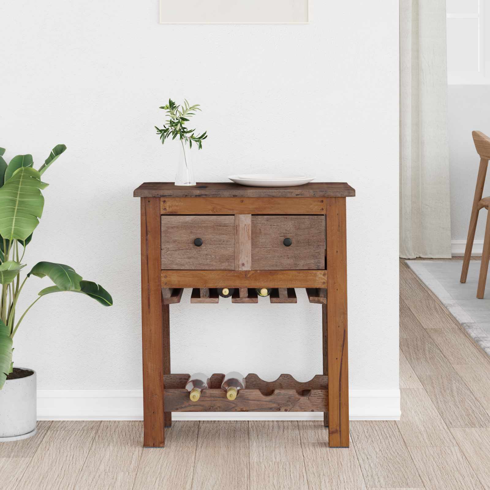 Cabinet Smeđa 60 x 30 x 70 cm Čvrsto drvo iz reciklaže