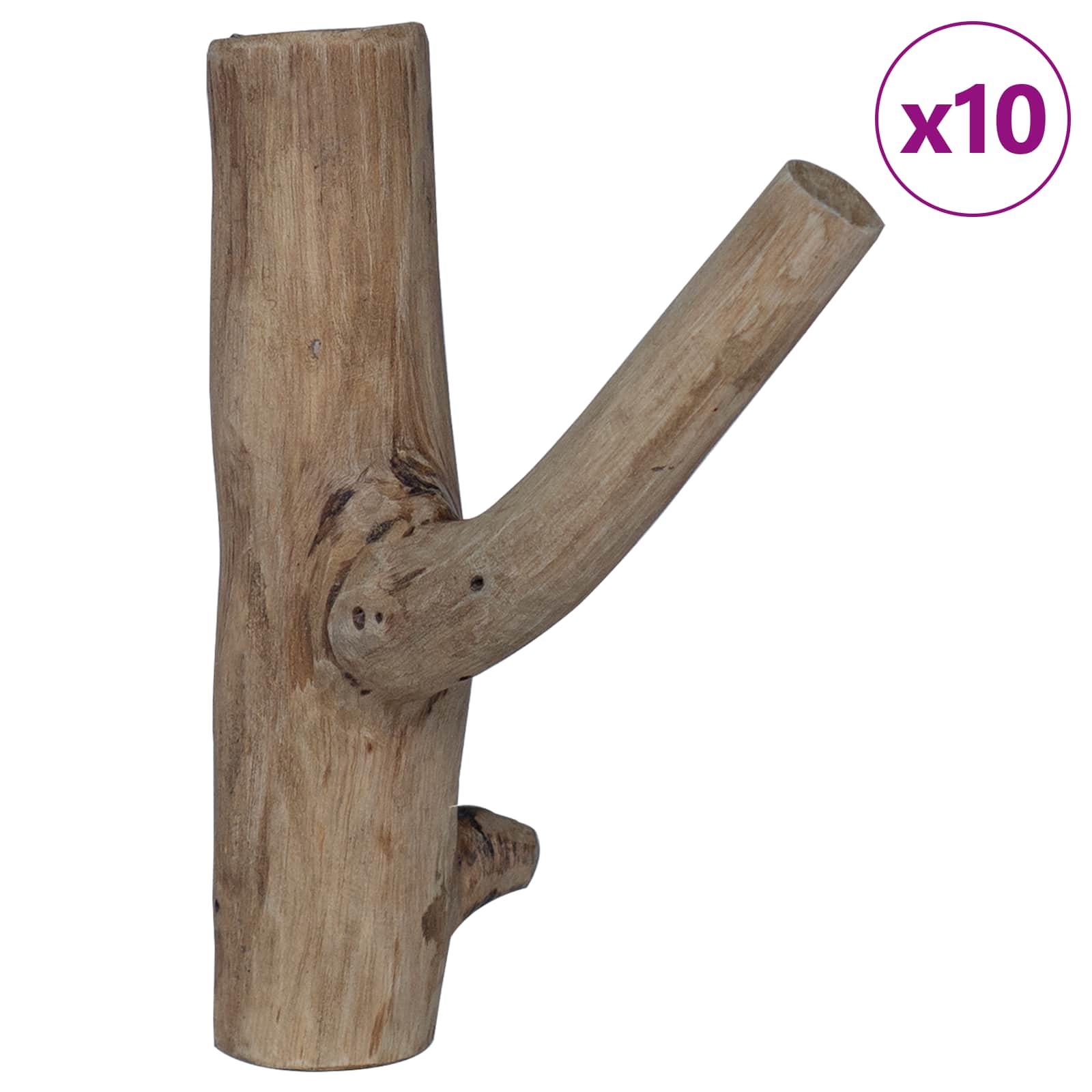Kuka Smeđa 4 x 4 x 14 cm Čvrsto drvo iz reciklaže