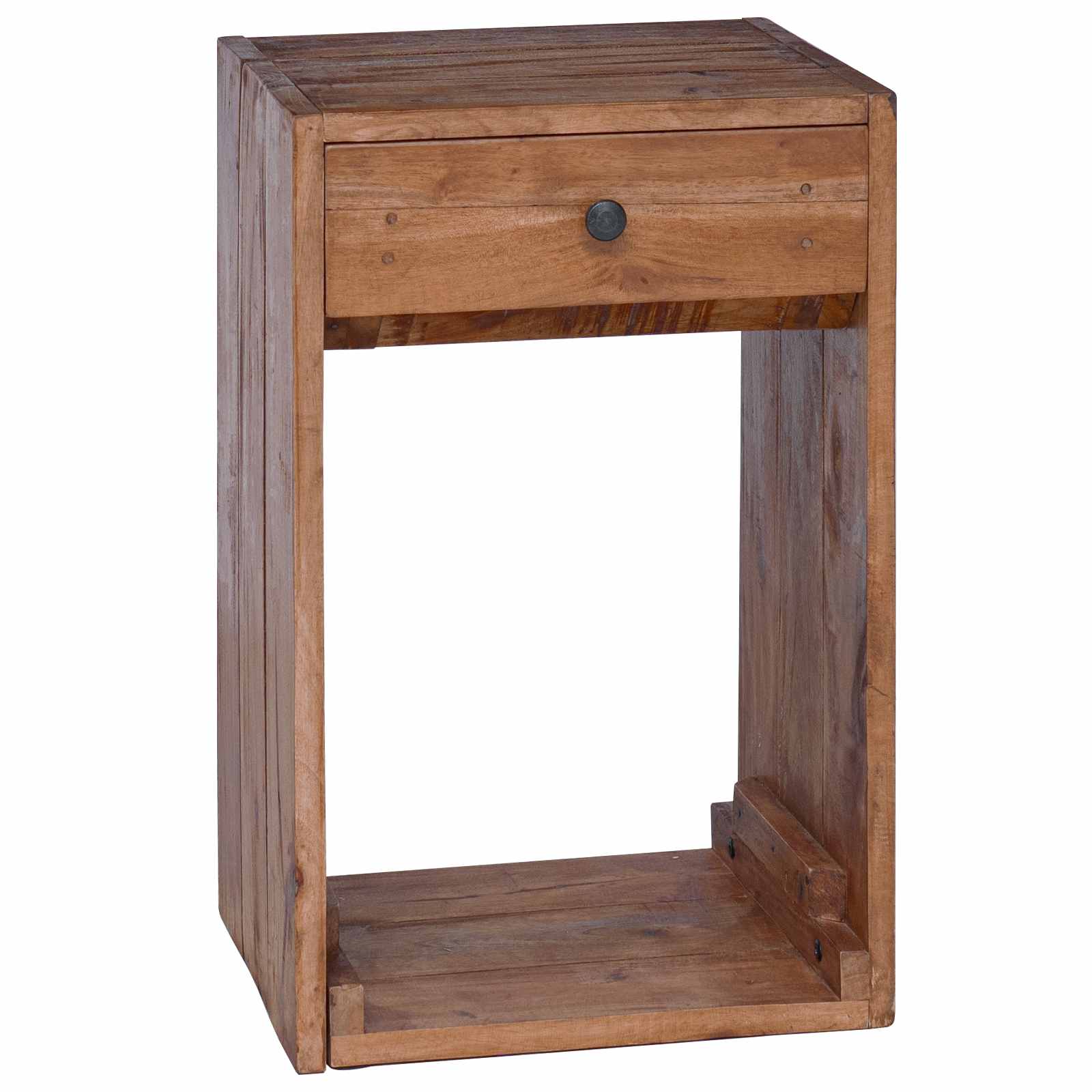 Noćni ormarić Smeđa 63 x 30 x 79 cm Čvrsto mahagonijsko drvo