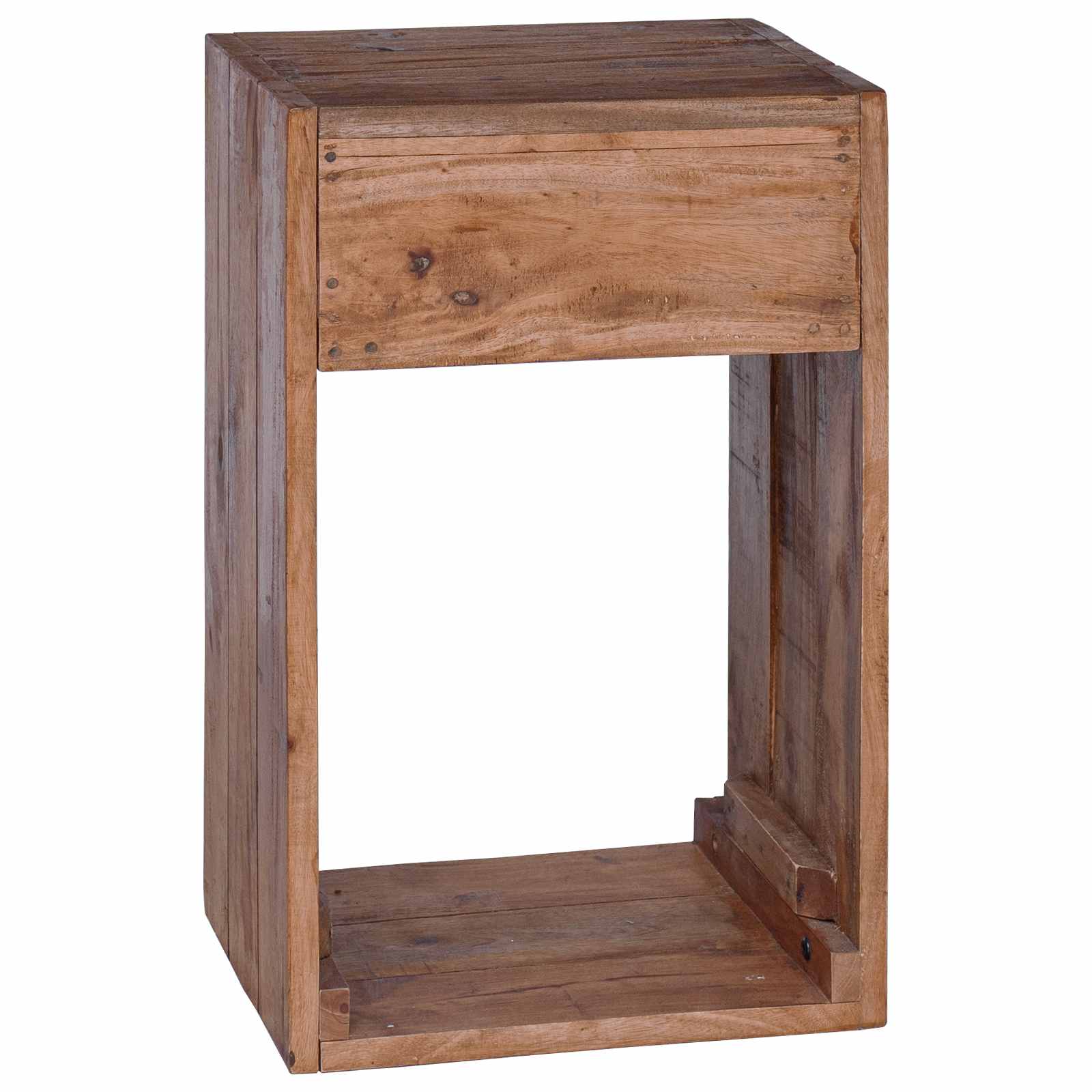 Noćni ormarić Smeđa 63 x 30 x 79 cm Čvrsto mahagonijsko drvo