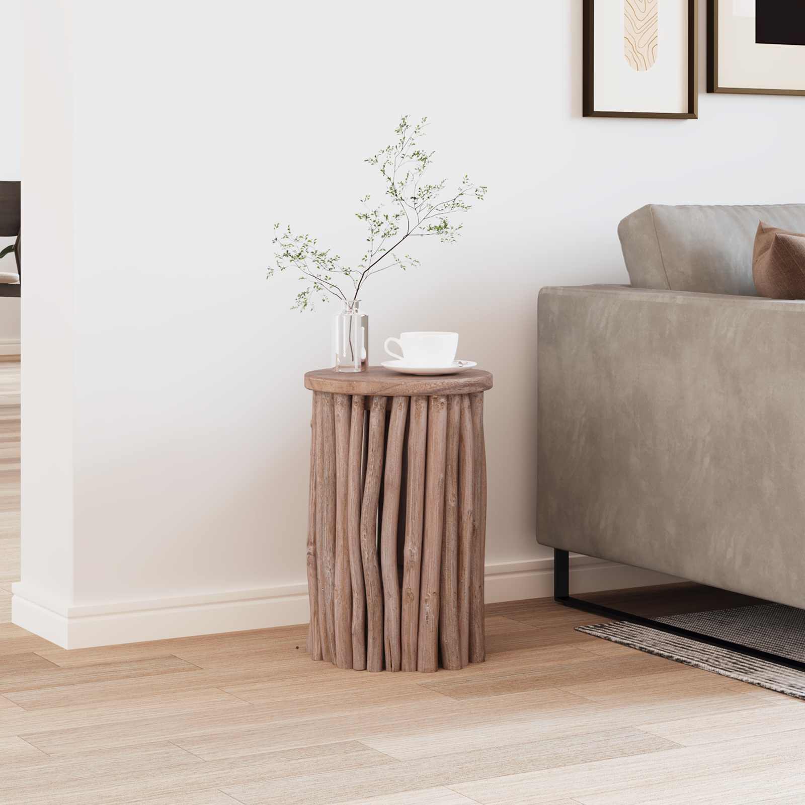 Stolica Prirodna 30 x 30 x 45 cm Čvrsto teak drvo