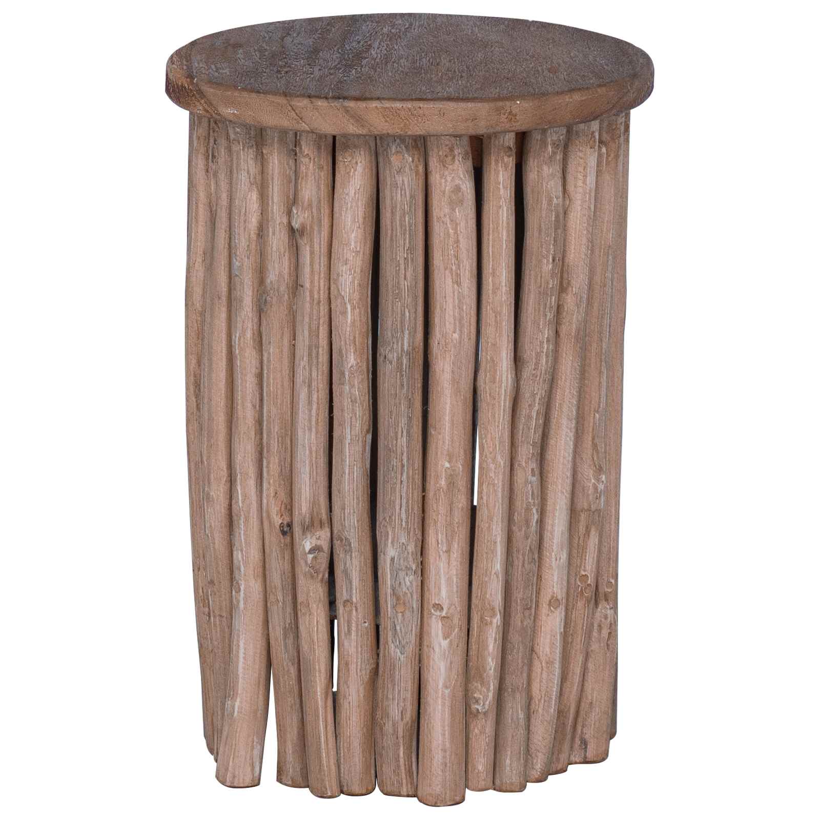Stolica Prirodna 30 x 30 x 45 cm Čvrsto teak drvo