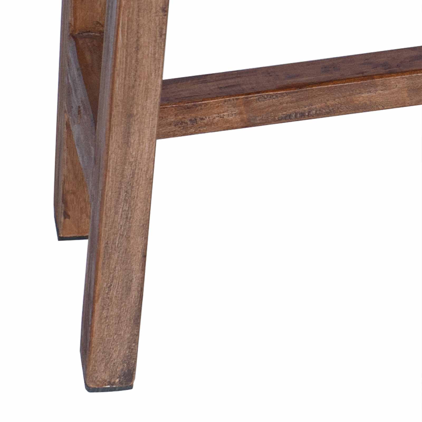 Stol s ladicama Smeđa 110 x 30 x 79 cm Čvrsto mahagonijsko drvo