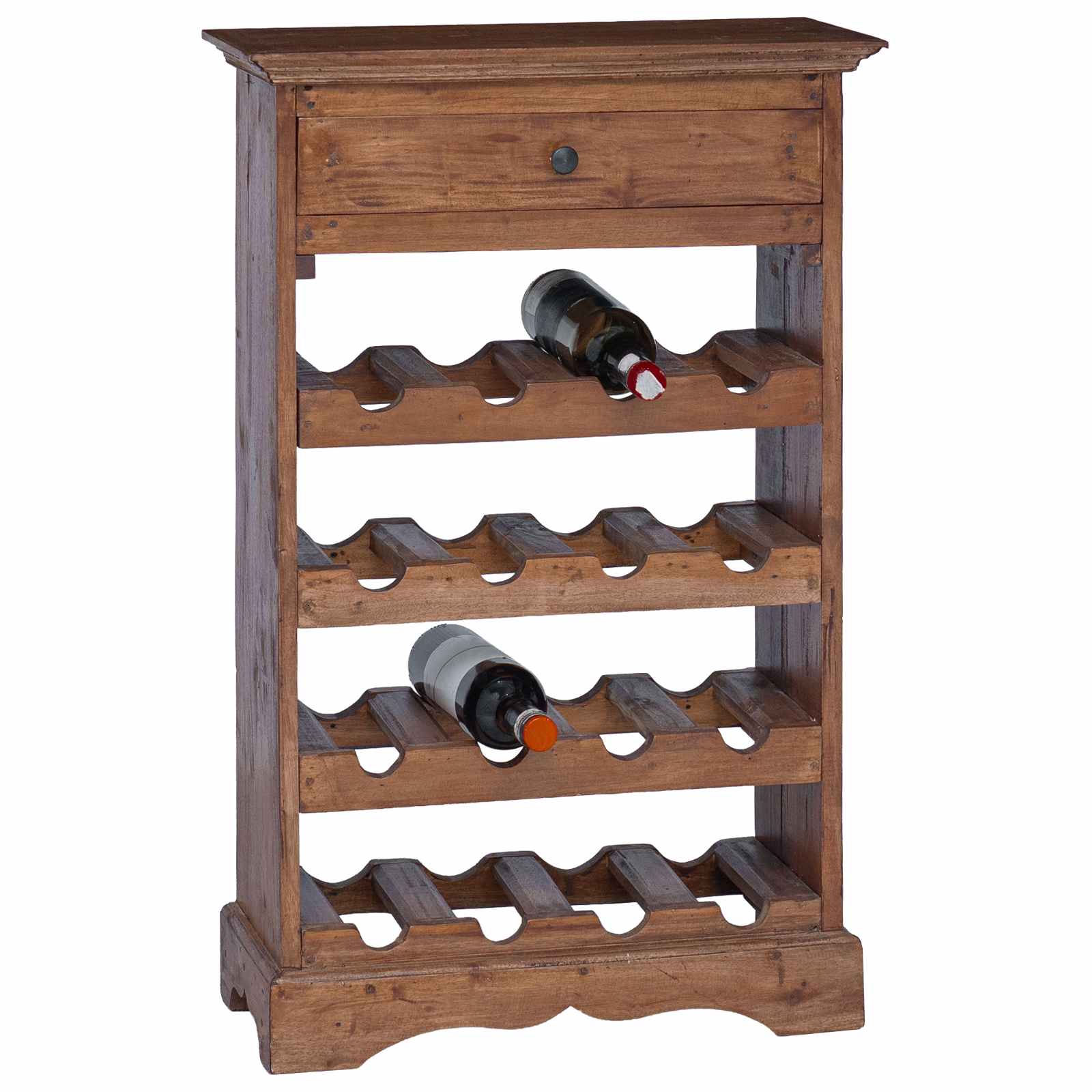 Stalak za vino 55 x 23 x 85 cm Čvrsto mahagonijsko drvo