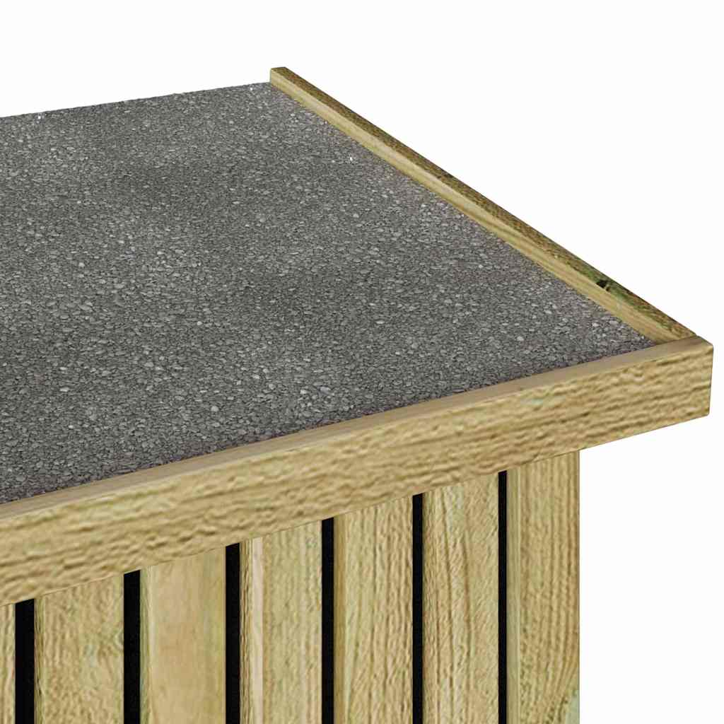 Kutija za spremanje u vrtu Prirodna 119 x 44 x 58,5 cm