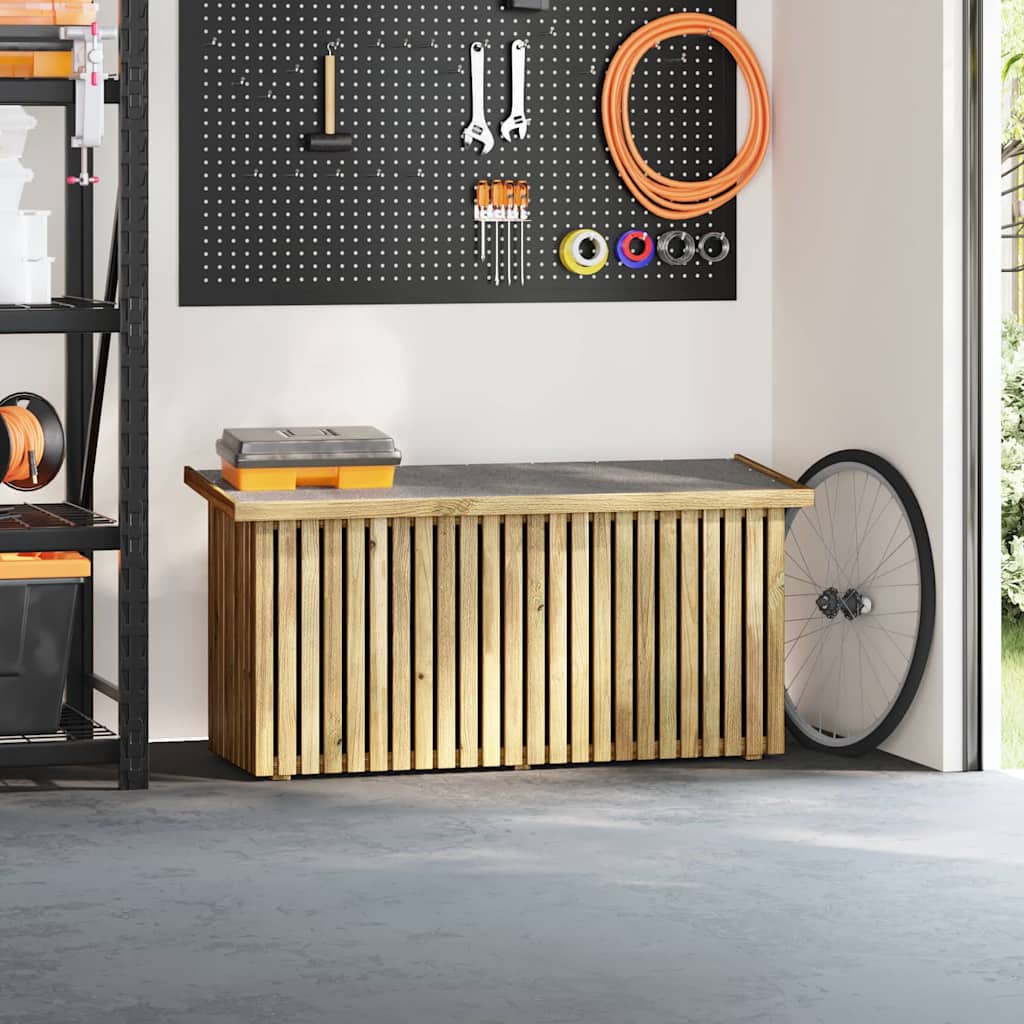 Kutija za spremanje u vrtu Prirodna 119 x 44 x 58,5 cm