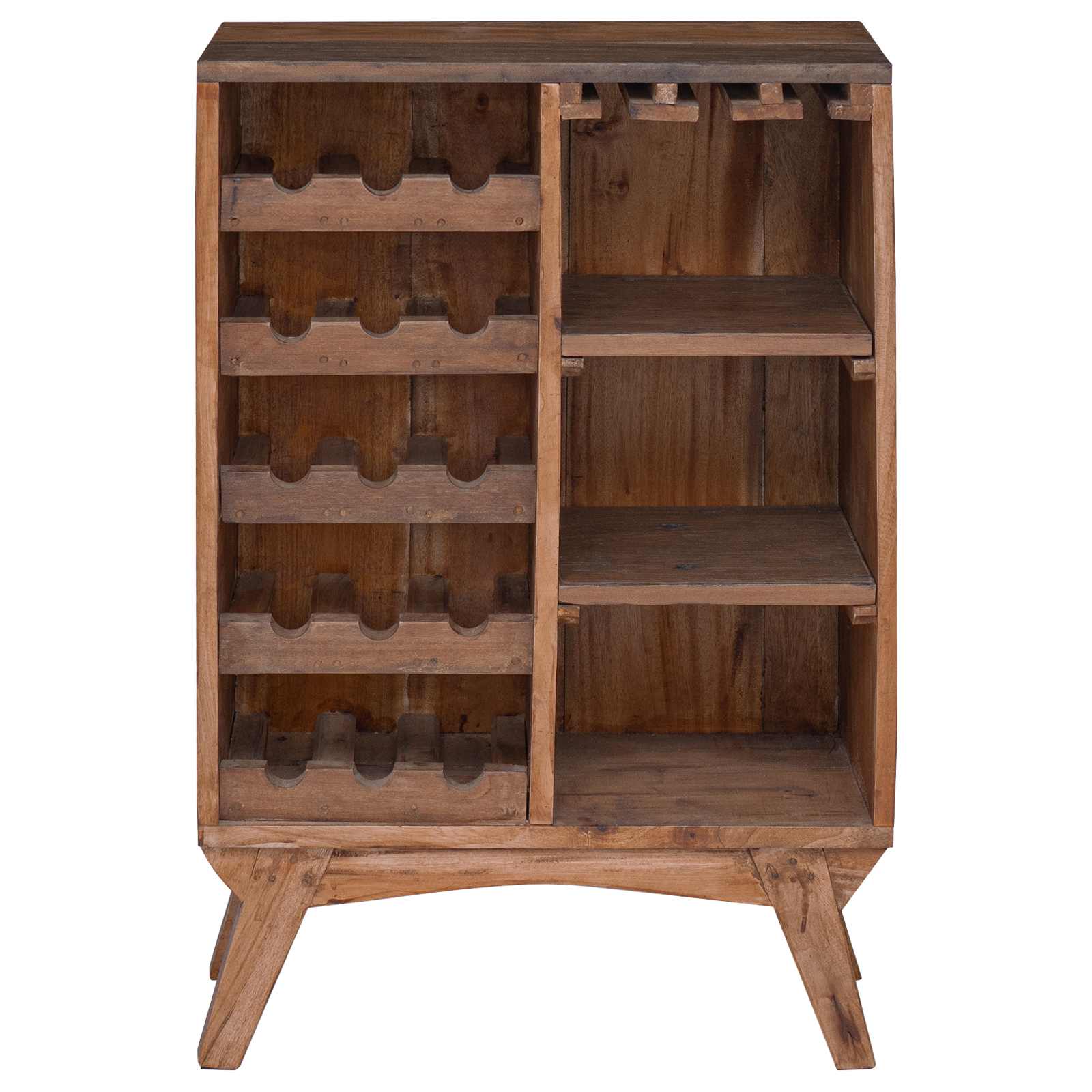 Stalak Smeđa 60 x 30 x 90 cm Čvrsto drvo iz reciklaže
