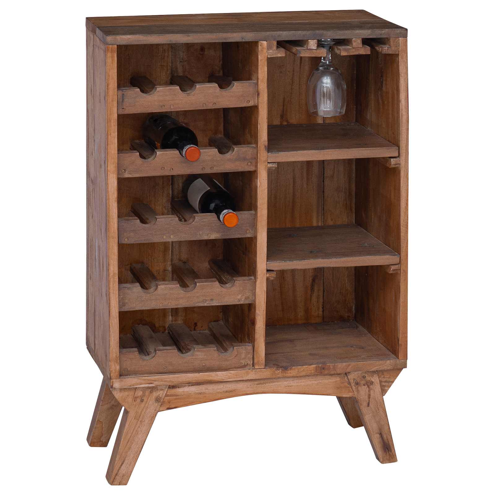 Stalak Smeđa 60 x 30 x 90 cm Čvrsto drvo iz reciklaže
