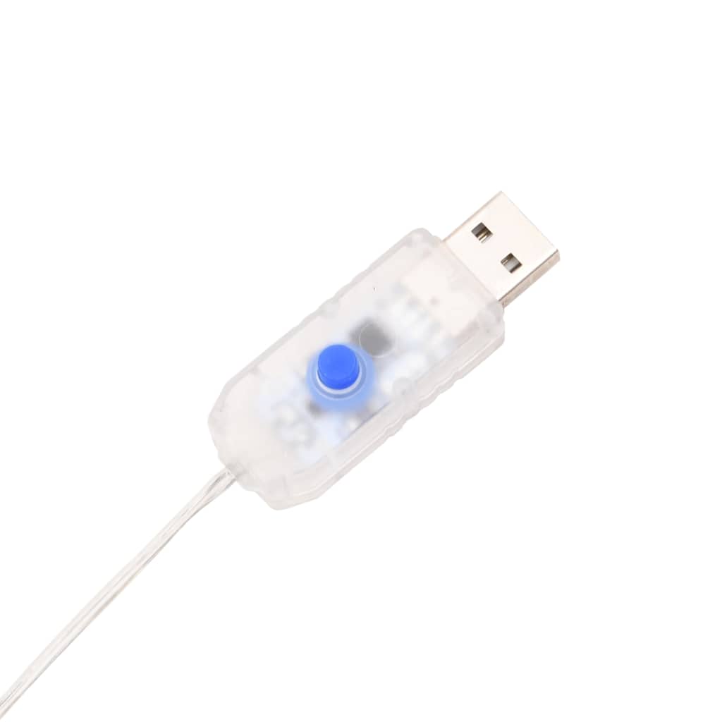 LED Riječni jeleni 7 pcs Bijelo tkanina