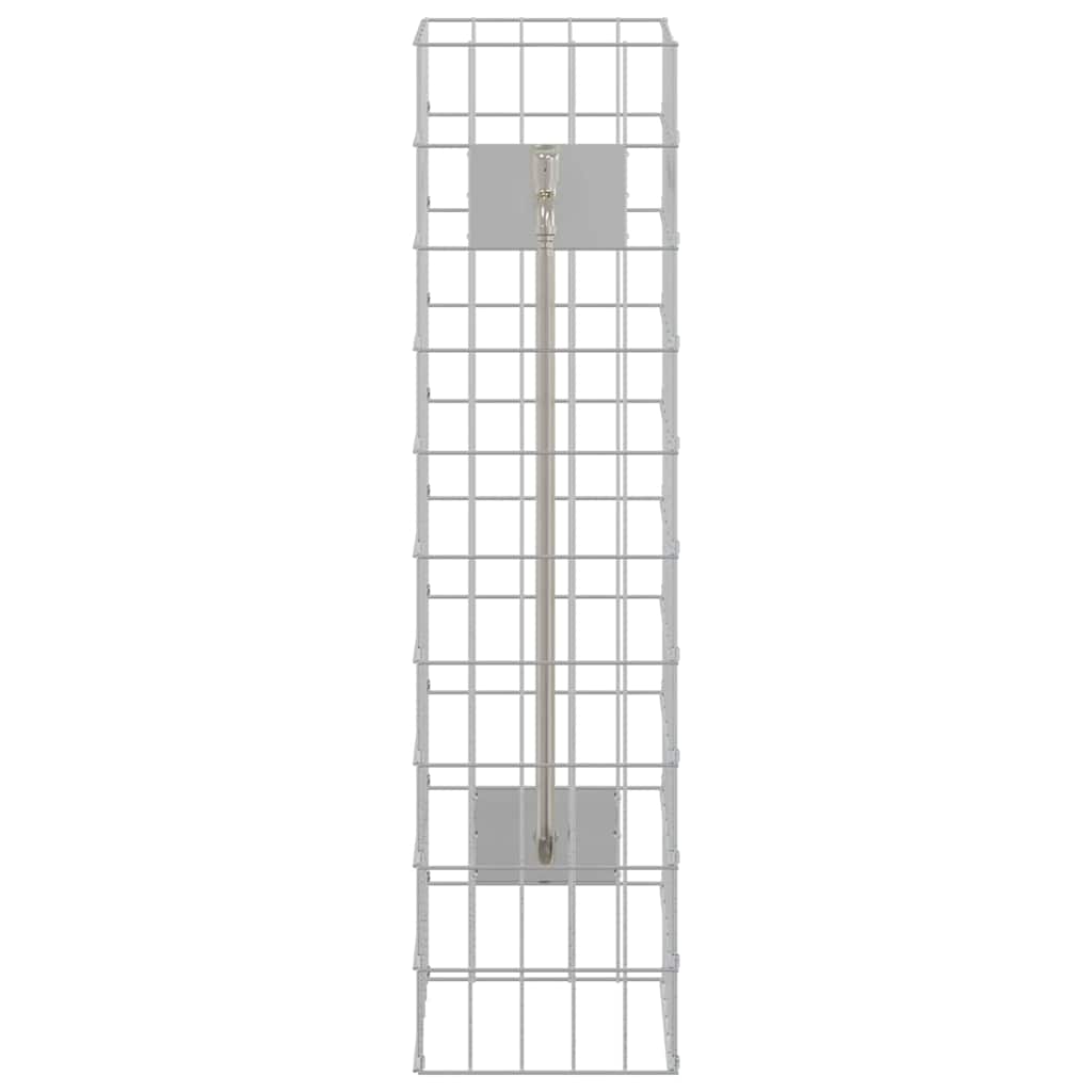 Gabionska slavina Srebrno 25 x 25 x 100 cm Nehrđajući čelik