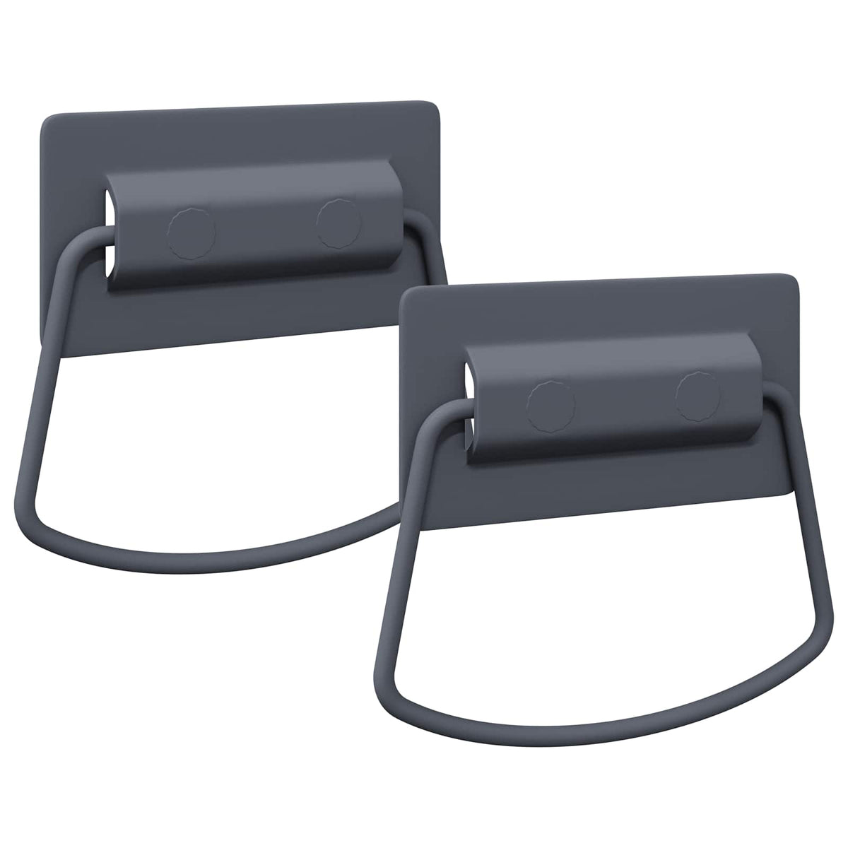 Ručke za ormariće 2 pcs Antracit 85 x 45 mm Metal