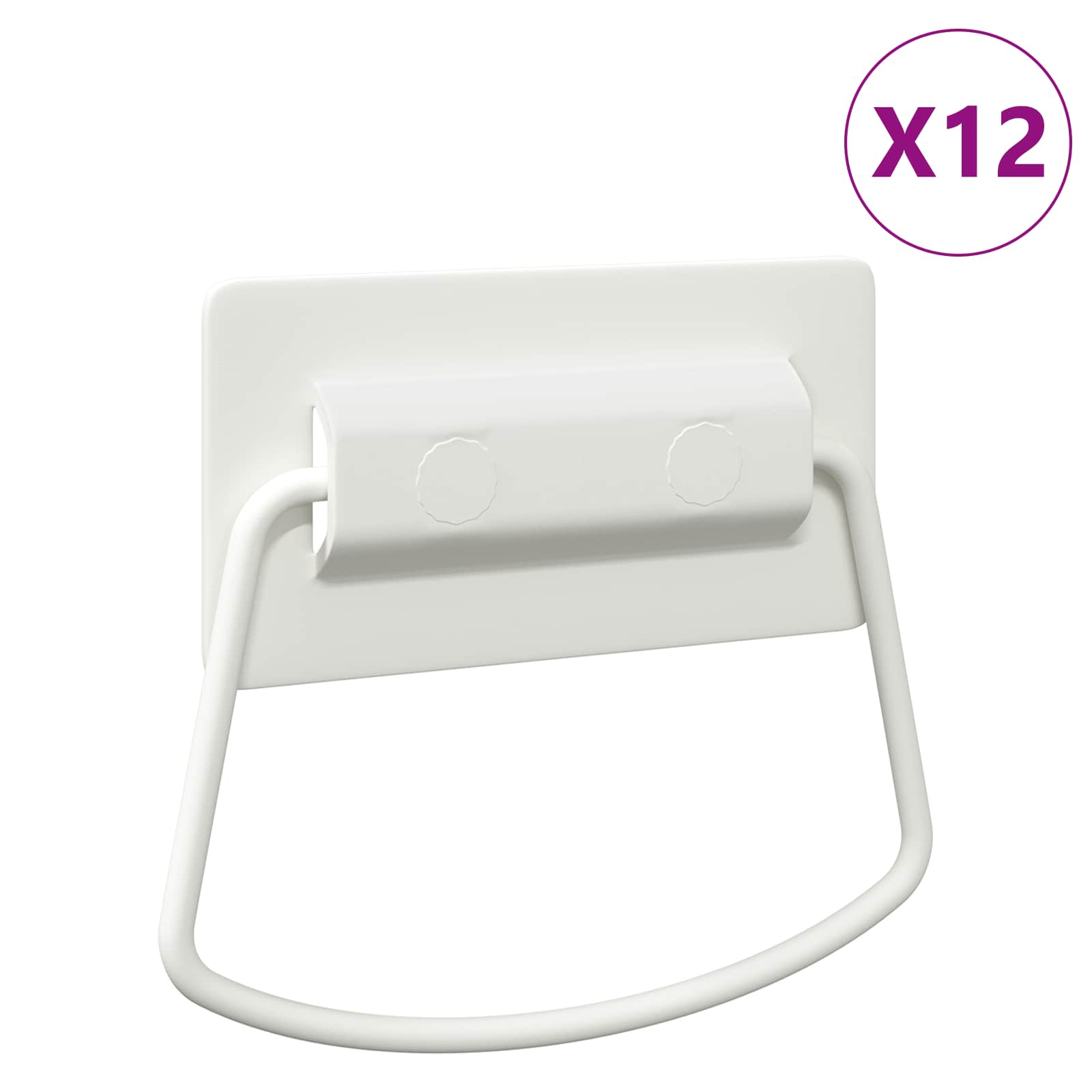 Ručke za ormariće 12 pcs Bijelo 85 x 45 mm Metal