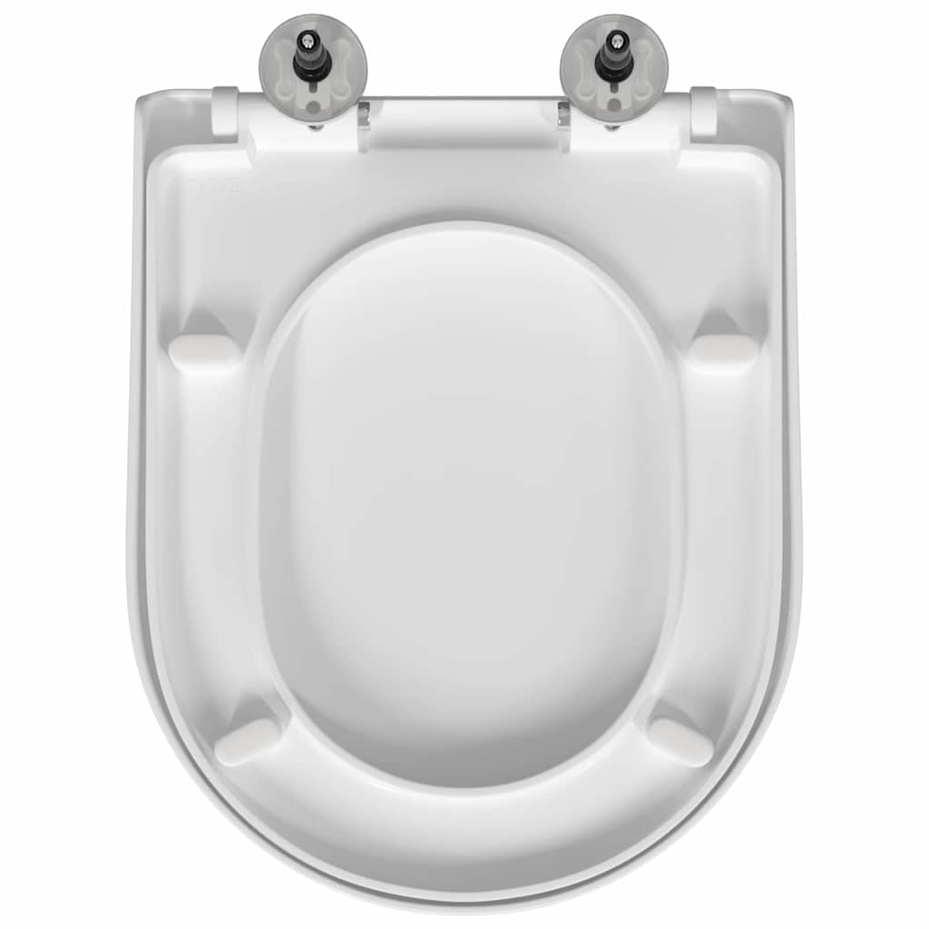 WC daska Podesiva Bijelo 48 x 36,5 x 4,5 cm Polipropilen
