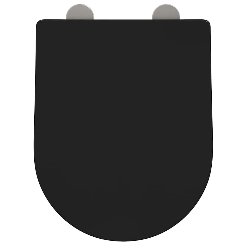 WC daska Podesiva Crna 48 x 36,5 x 4,5 cm Polipropilen