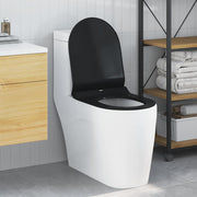 WC daska Podesiva Crna 50 x 36,5 x 5 cm Polipropilen