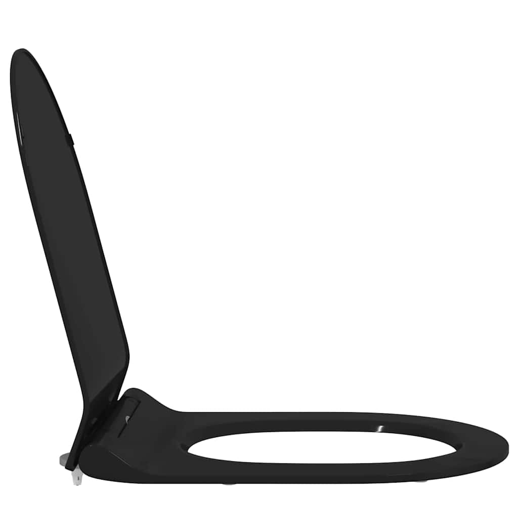 WC daska Podesiva Crna 50 x 36,5 x 5 cm Polipropilen