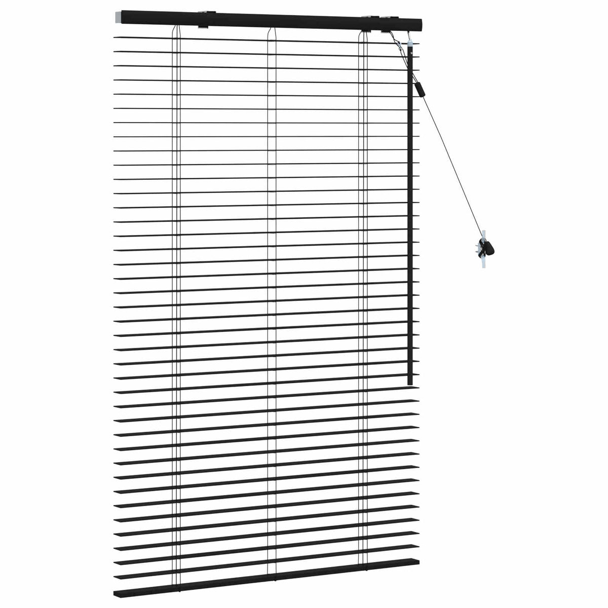 Venecijanska roleta Crna 70 x 130 cm 35 mm