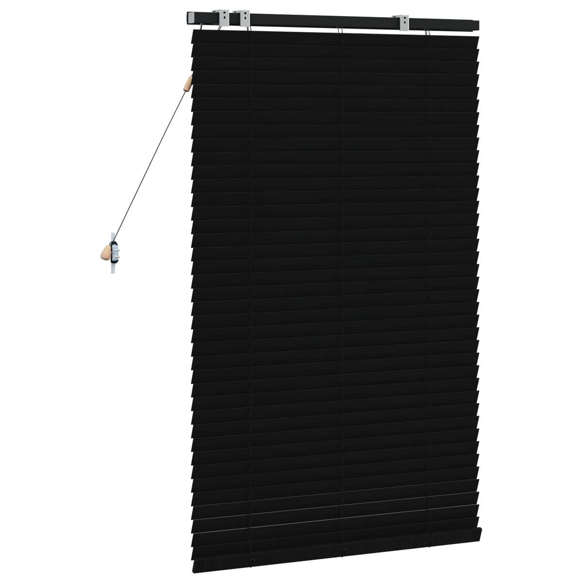 Venecijanska roleta Crna 70 x 130 cm 35 mm