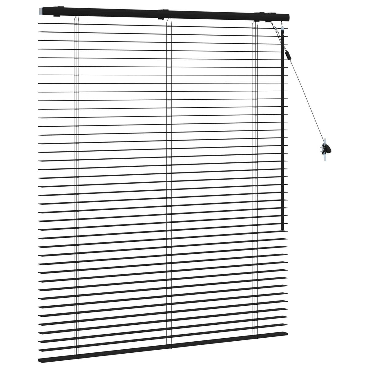 Venecijanska roleta Crna 105 x 130 cm 35 mm