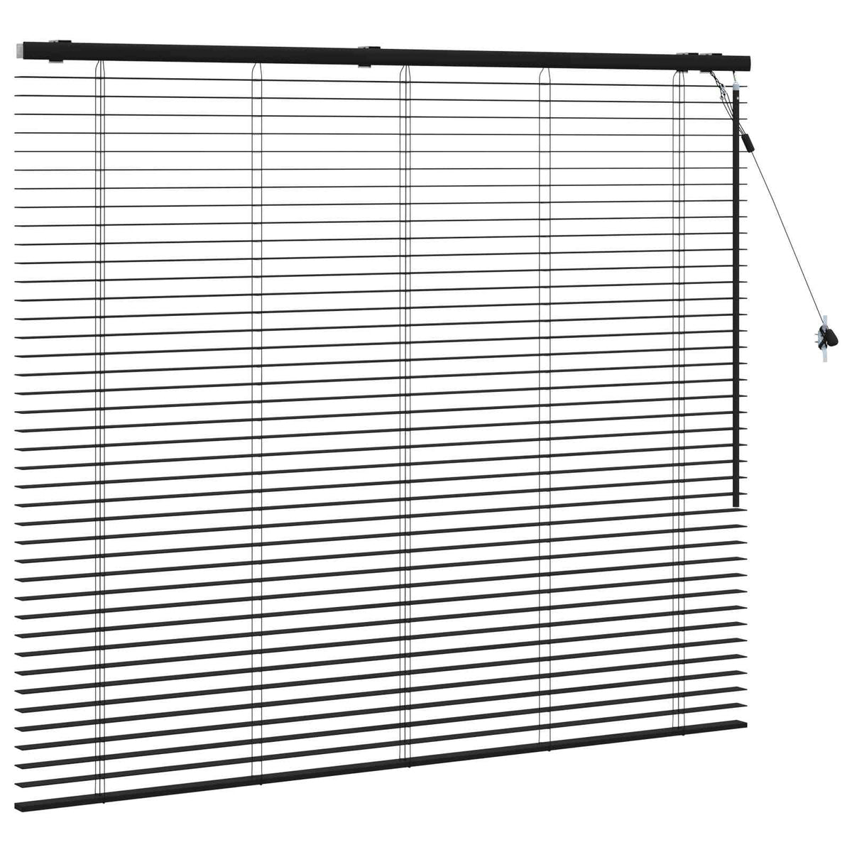 Venecijanska roleta Crna 130 x 130 cm 35 mm