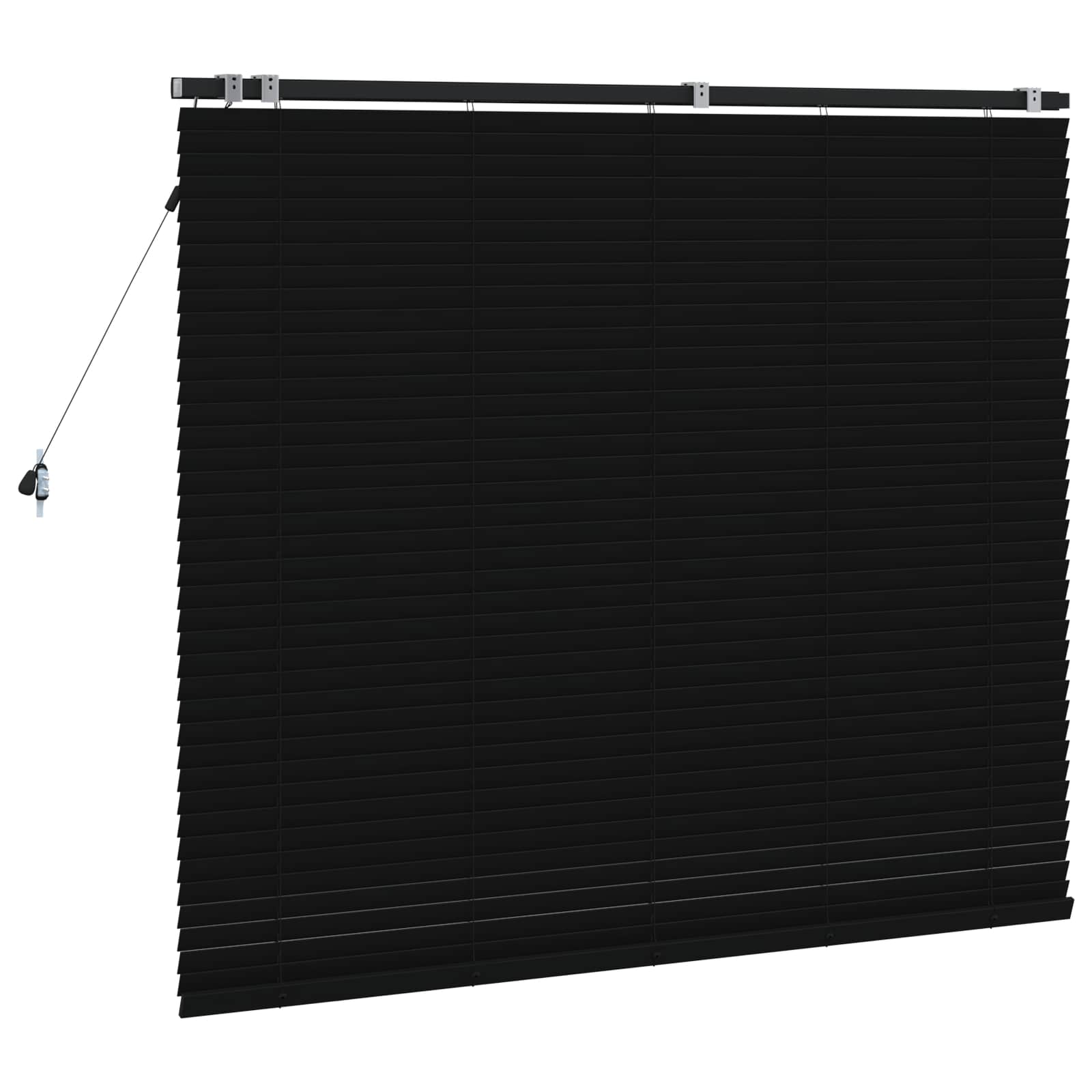Venecijanska roleta Crna 130 x 130 cm 35 mm