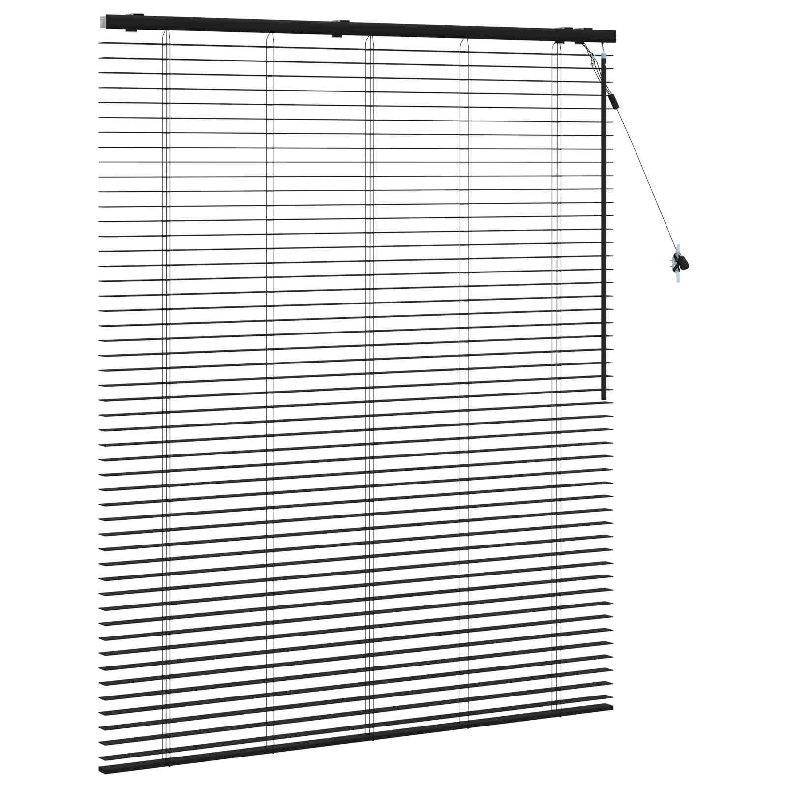 Venecijanska roleta Crna 125 x 160 cm 35 mm
