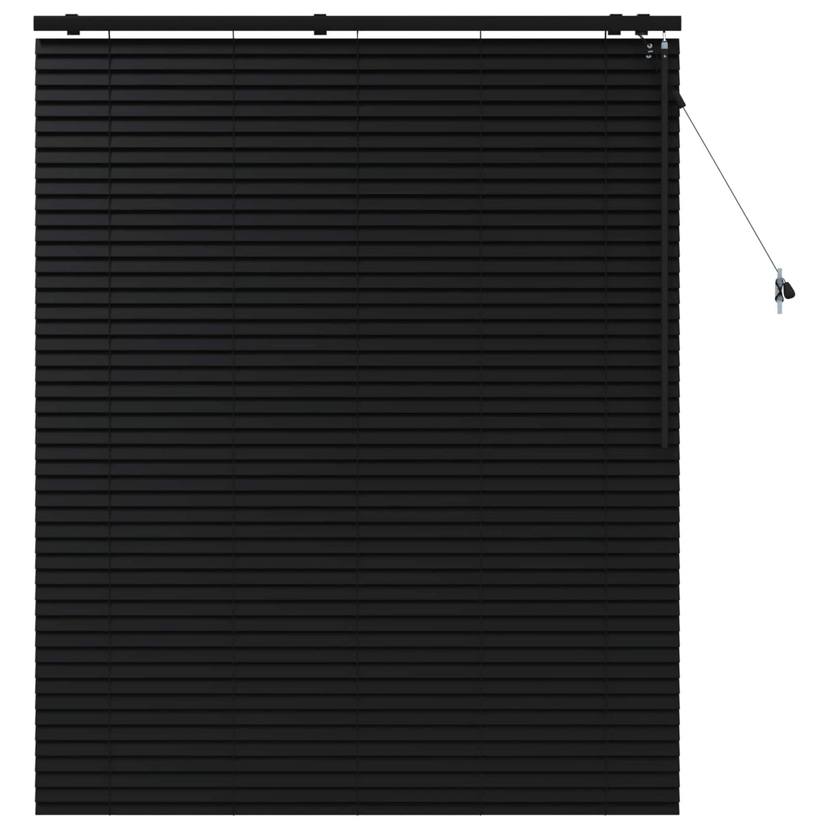 Venecijanska roleta Crna 125 x 160 cm 35 mm