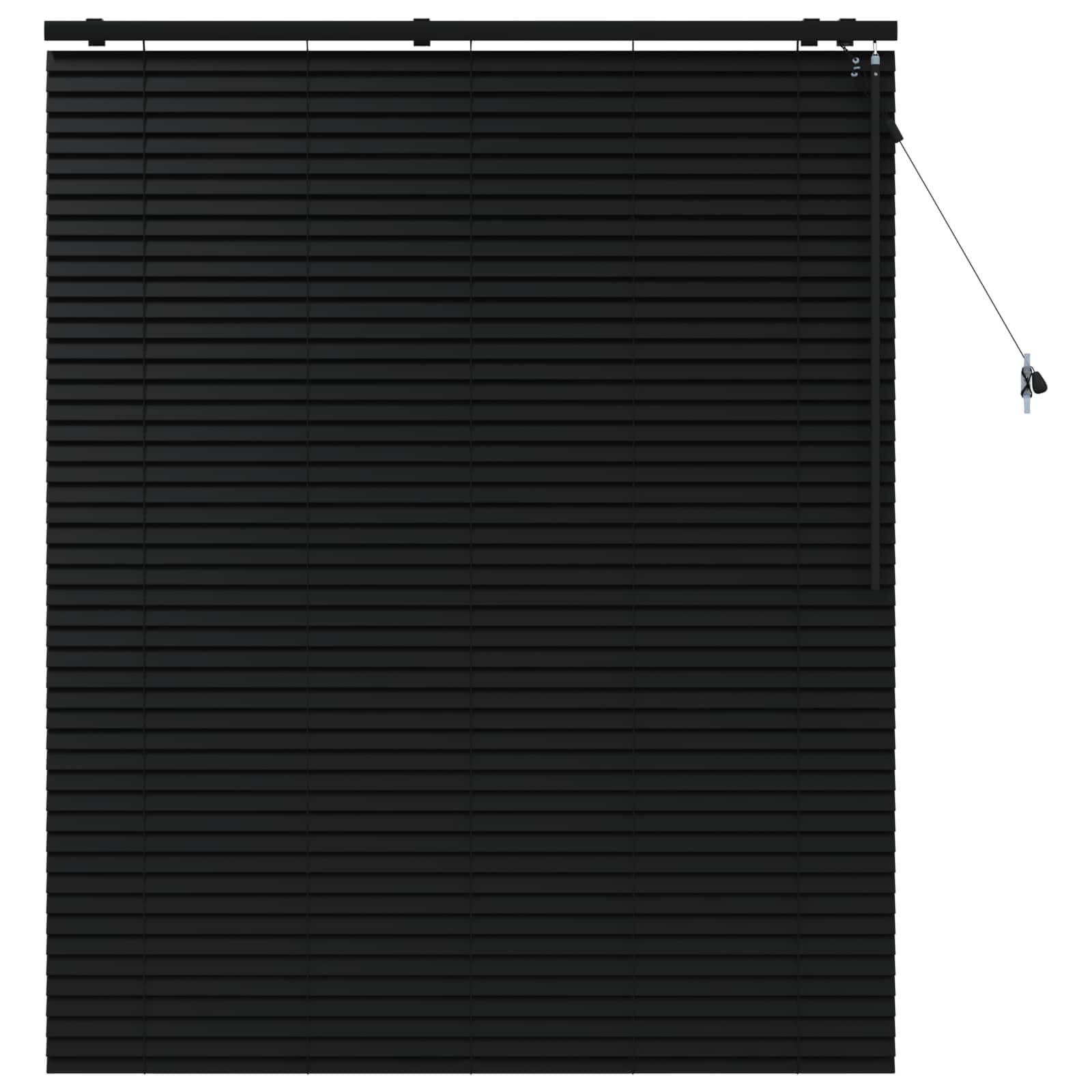 Venecijanska roleta Crna 130 x 160 cm 35 mm