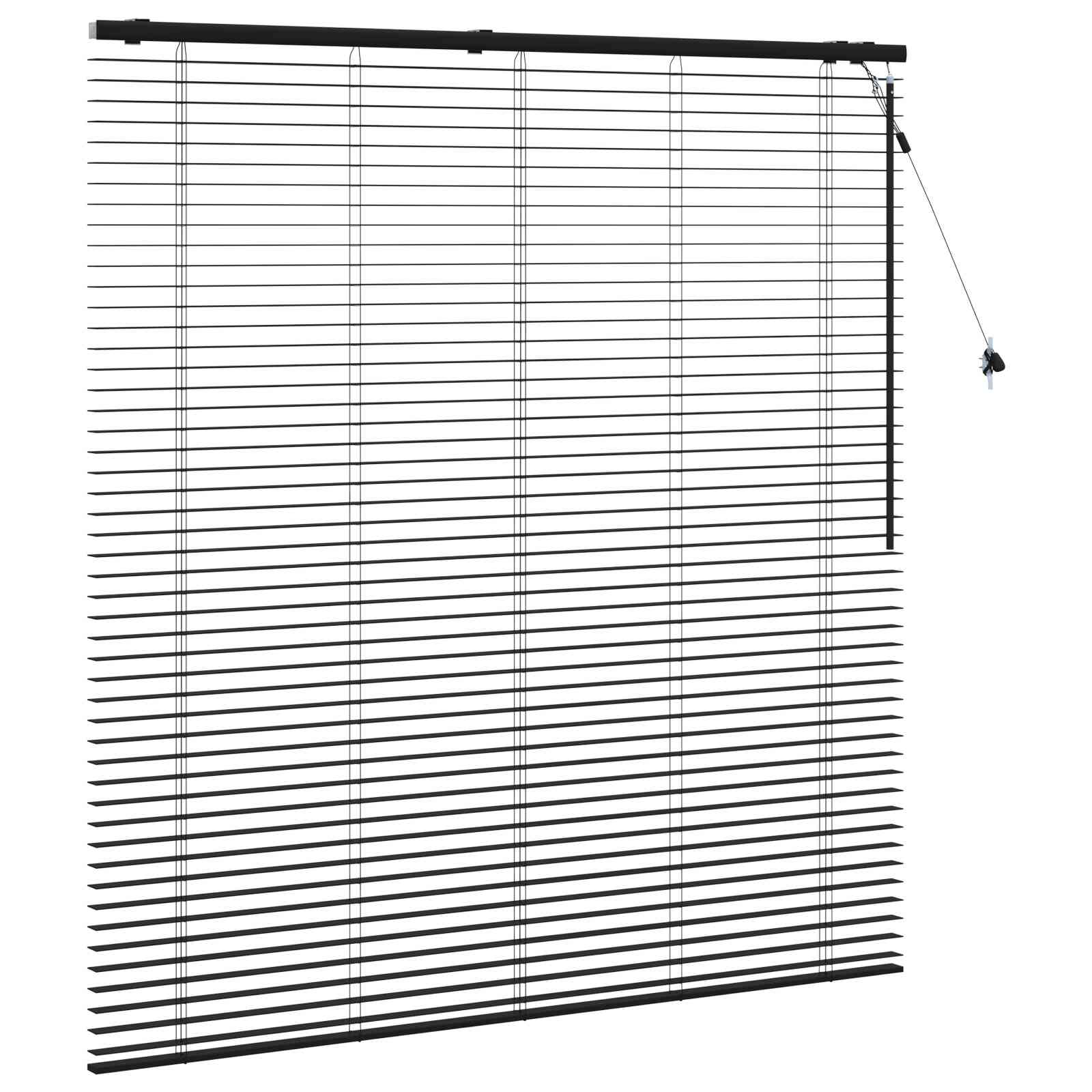 Venecijanska roleta Crna 160 x 160 cm 35 mm