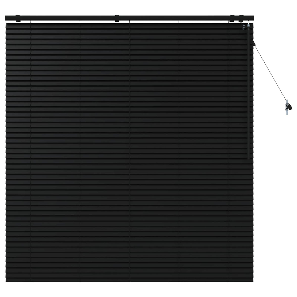 Venecijanska roleta Crna 160 x 160 cm 35 mm