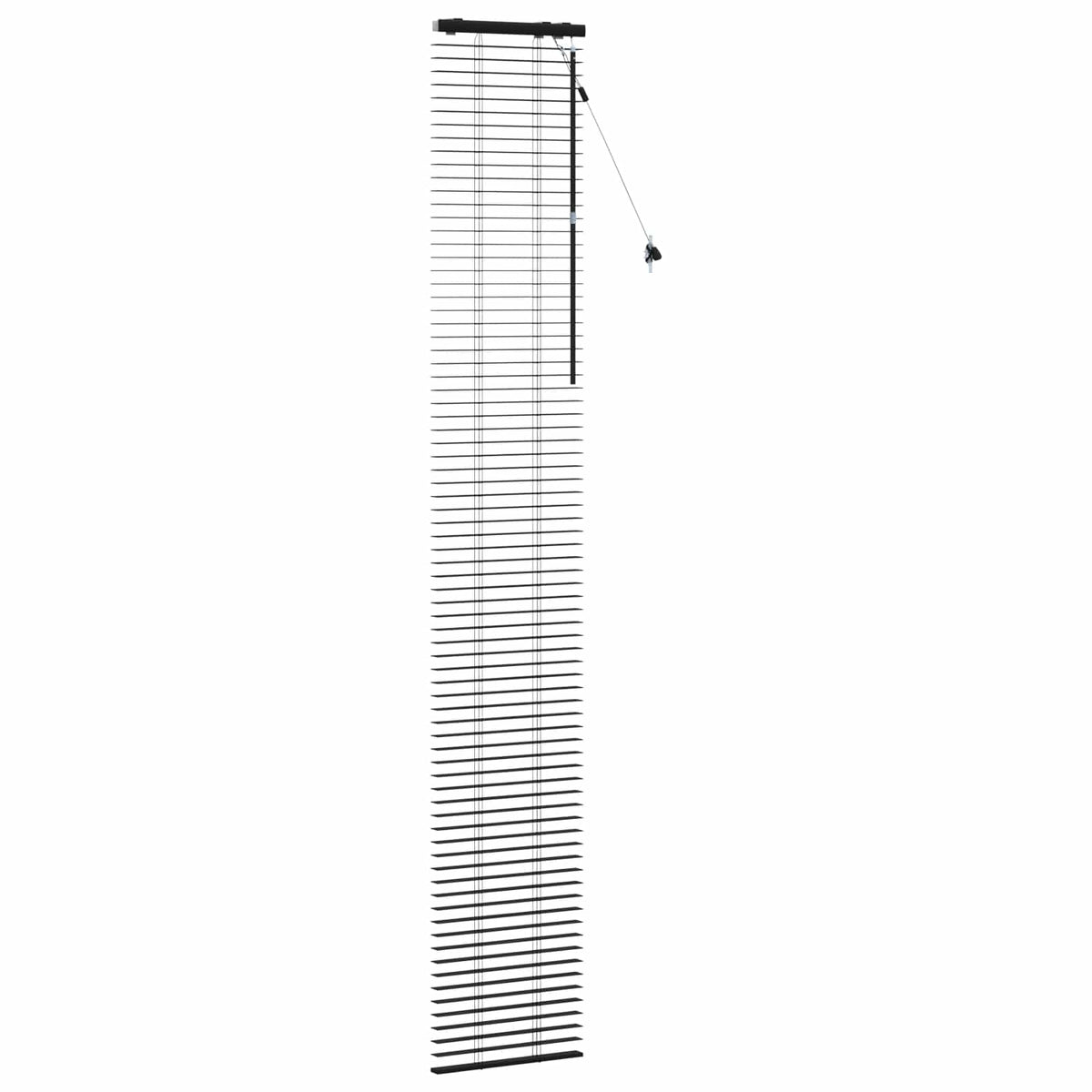 Venecijanska roleta Crna 50 x 250 cm 35 mm