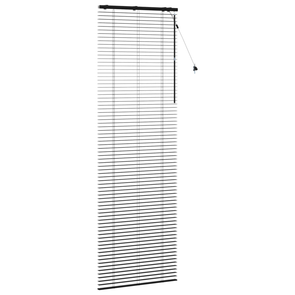 Venecijanska roleta Crna 75 x 250 cm 35 mm
