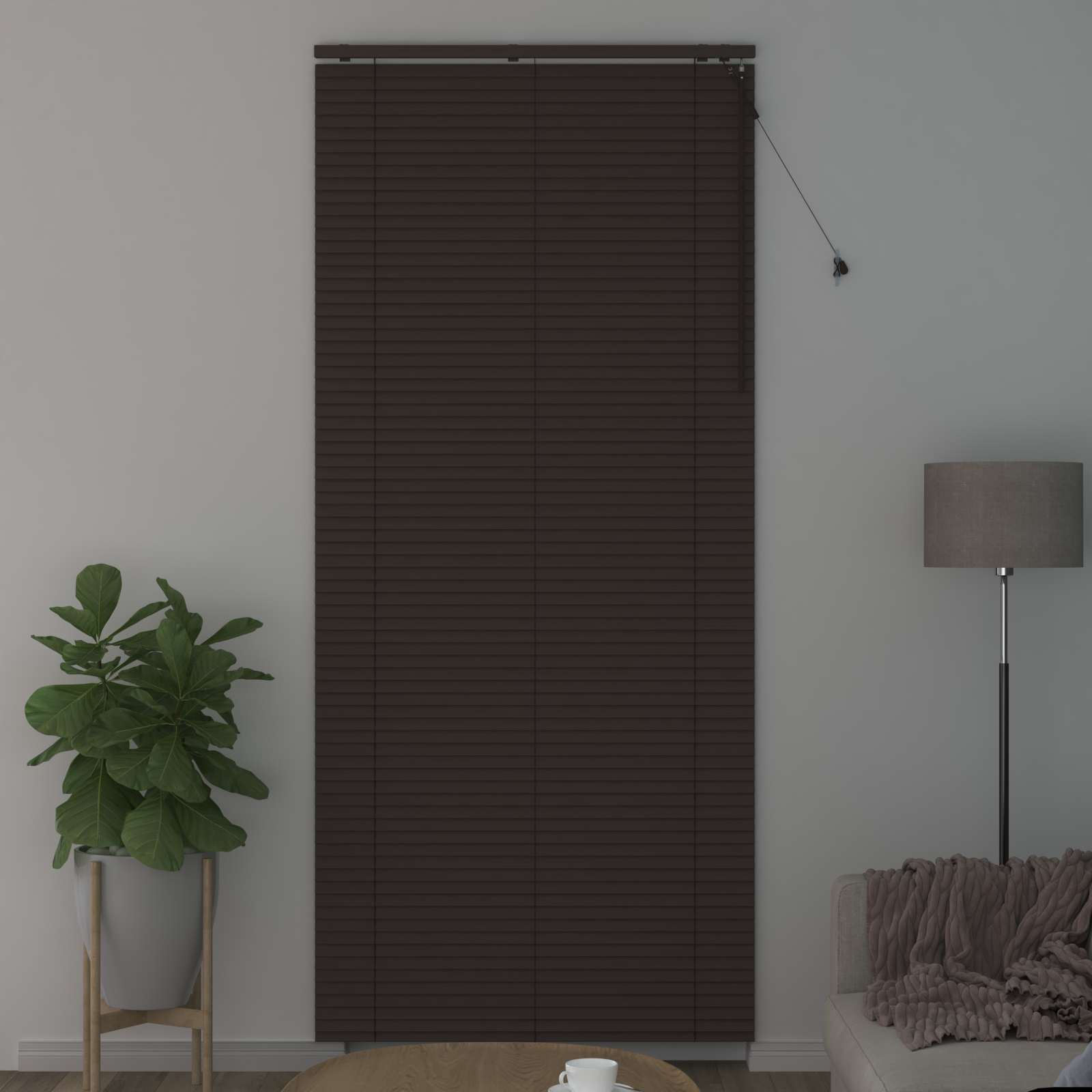 Venecijanska roleta Tamno smeđa 110 x 250 cm 35 mm