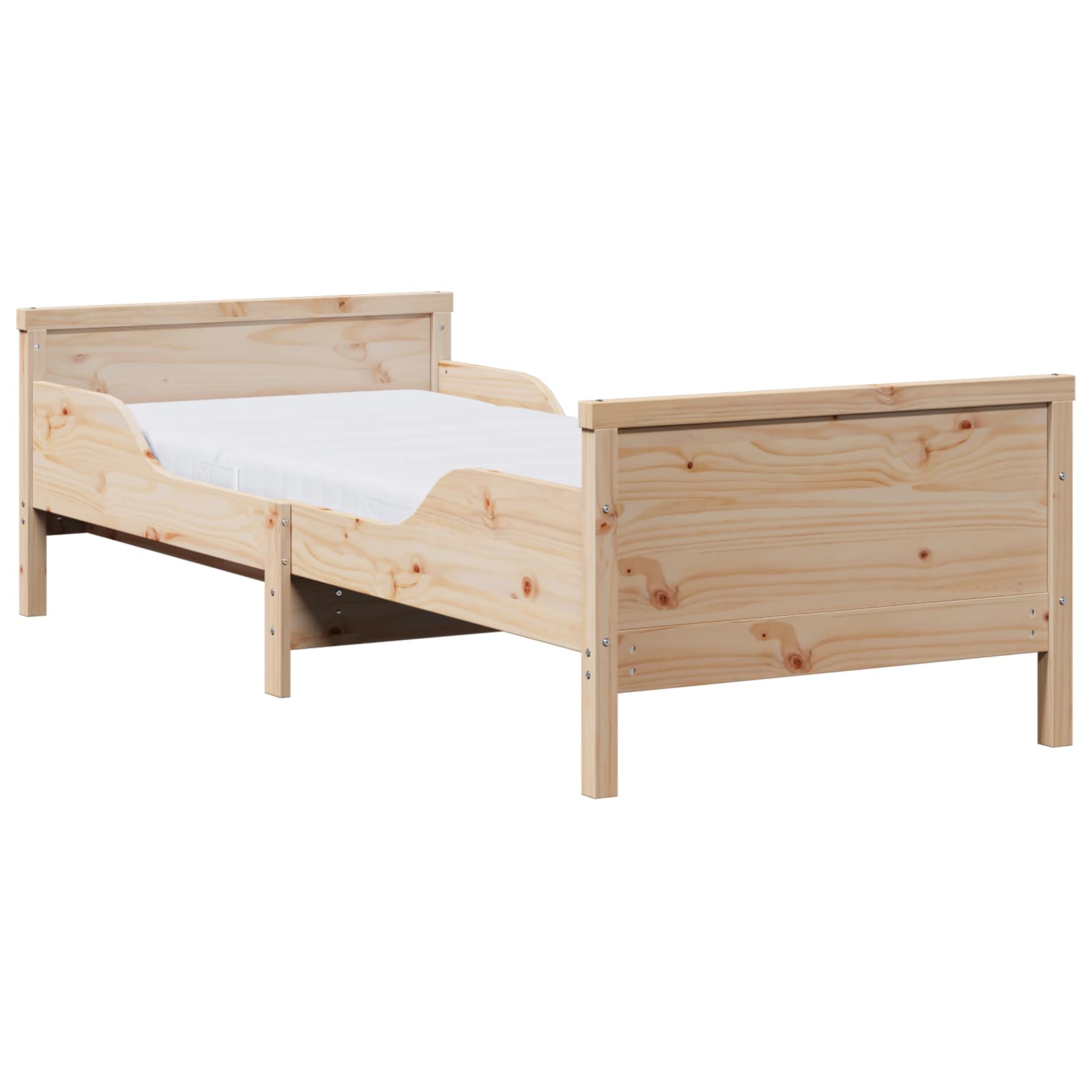Krevetna konstrukcija Smeđa 80 x 200 cm Čvrsto borovo drvo