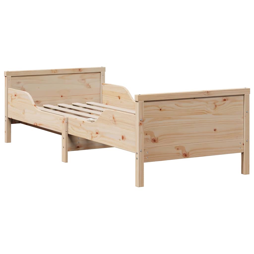 Krevetna konstrukcija Smeđa 80 x 200 cm Čvrsto borovo drvo