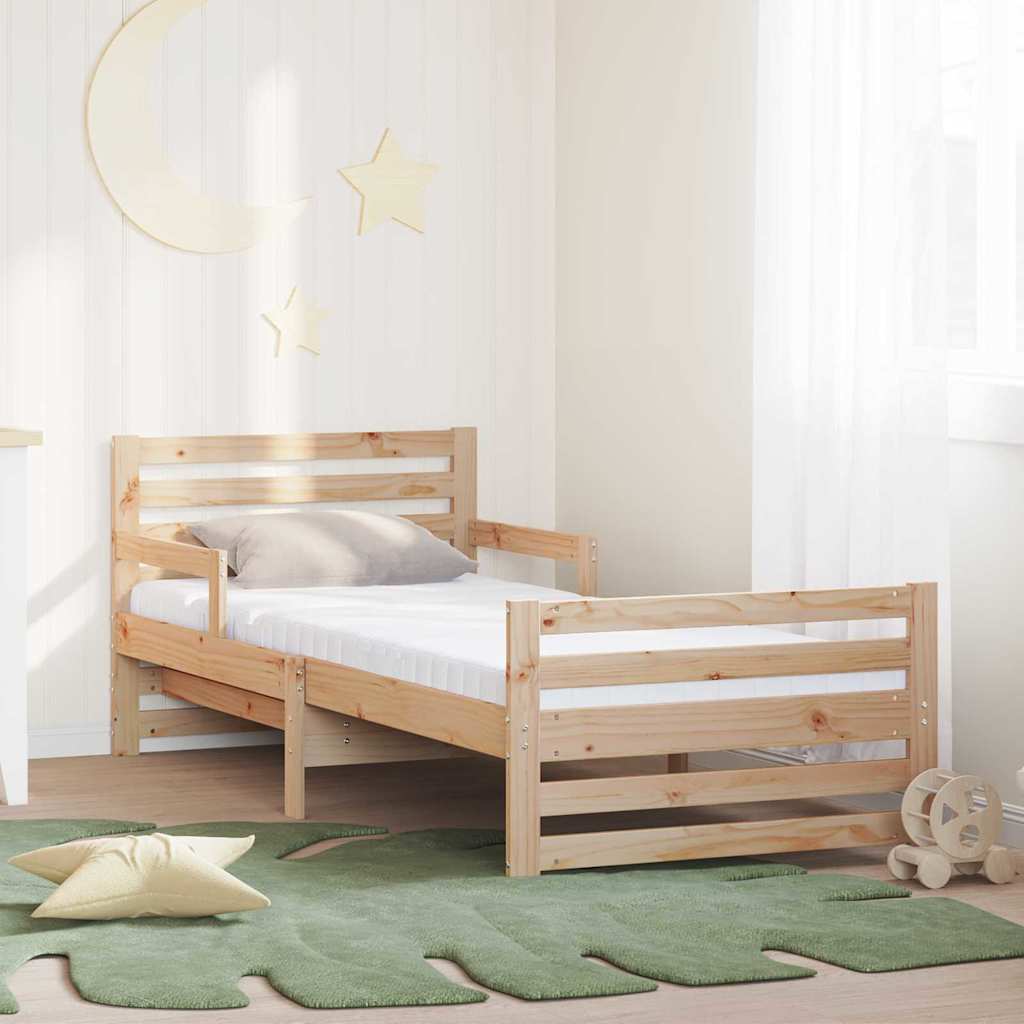 Krevetna konstrukcija Smeđa 80 x 200 cm Čvrsto borovo drvo