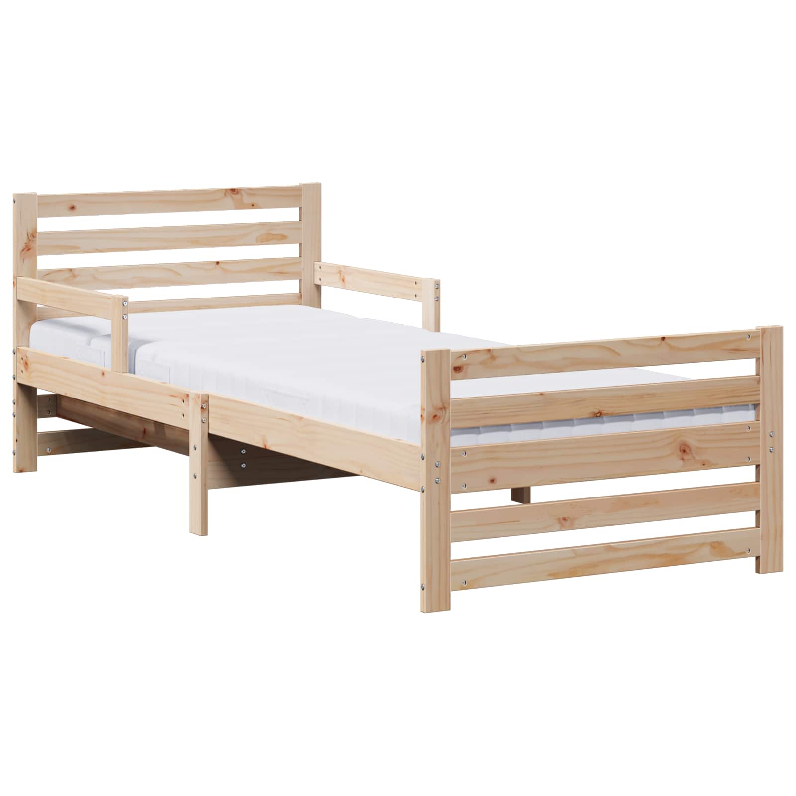 Krevetna konstrukcija Smeđa 80 x 200 cm Čvrsto borovo drvo
